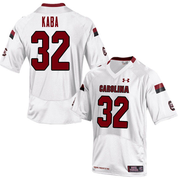 Men #32 Mohamed Kaba South Carolina Gamecocks College Football Jerseys Sale-White